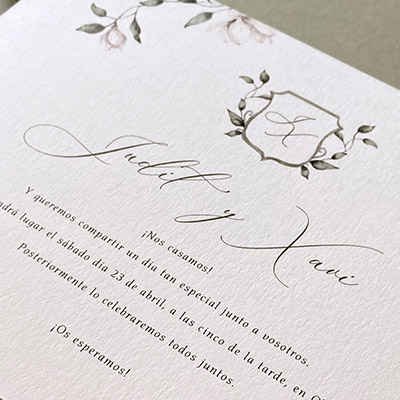 Invitación de boda Jardín Inglés Morrocotudo Estudio